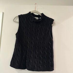 Black Cable Knit Sweater